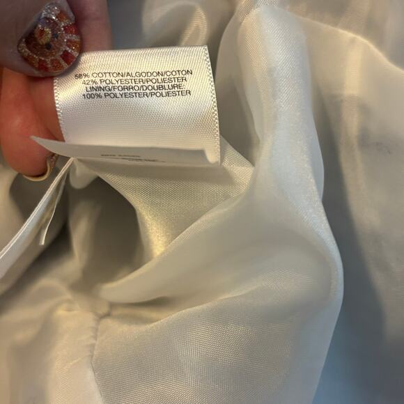 Anne Klein Gingham Check Blazer Women’s M Tie Sleeve One Button Jacket - Picture 7 of 7